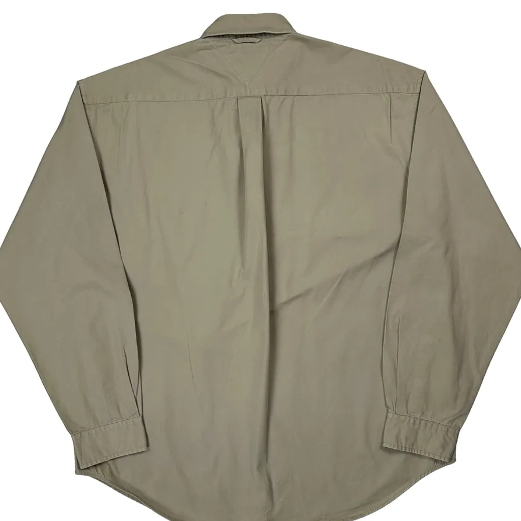 Tommy Hilfiger Shirt - XL Beige Cotton - Image 7