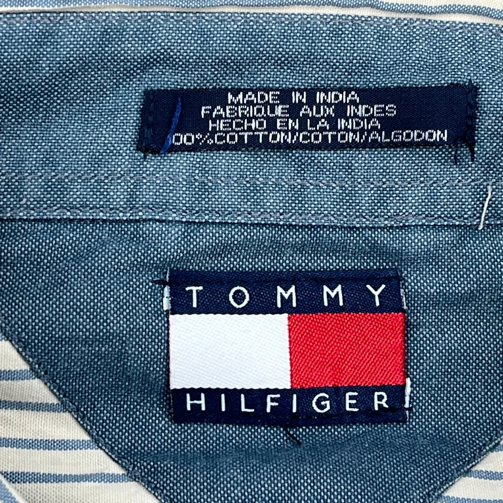Tommy Hilfiger Striped Shirt - 3XL Beige Cotton - Image 4