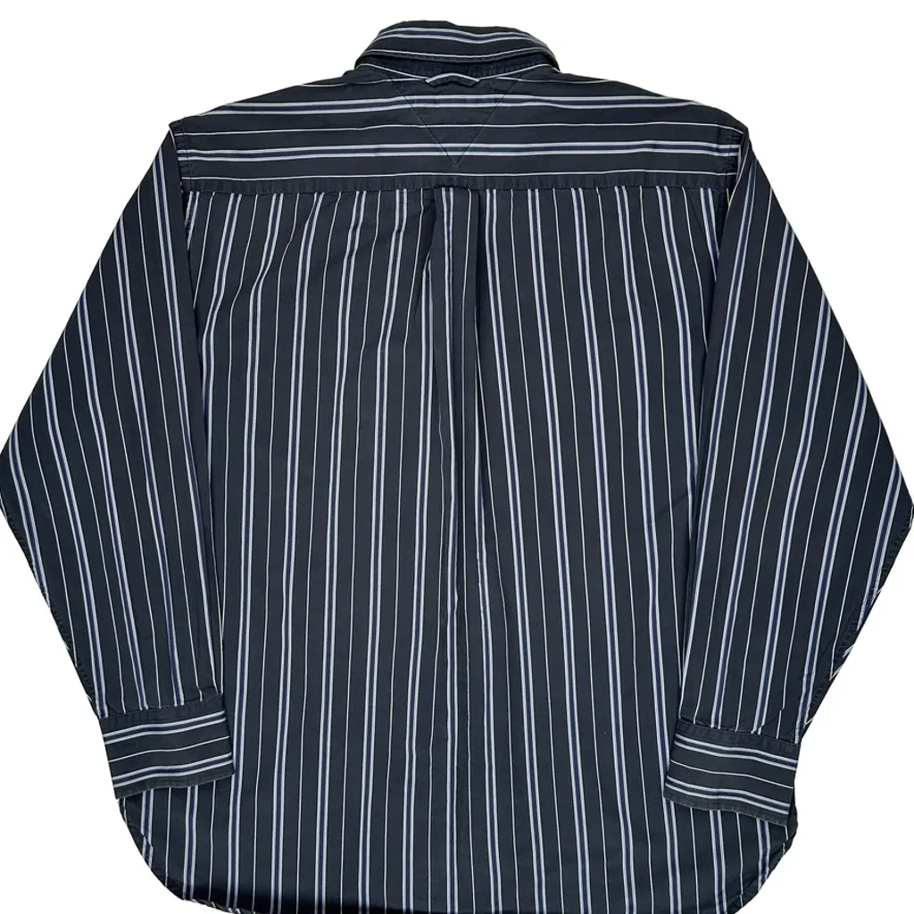 Tommy Hilfiger Striped Shirt - Large Black Cotton - Image 7