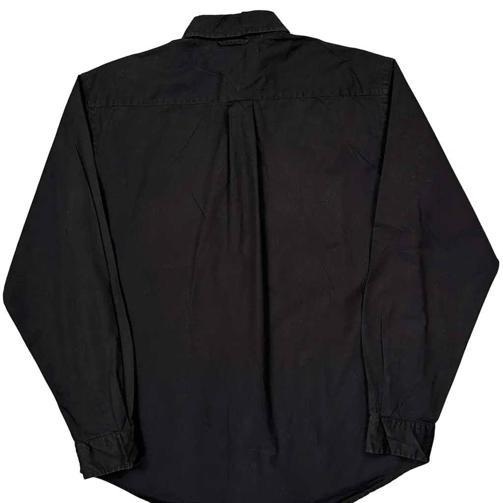 Tommy Hilfiger Shirt - Medium Black Cotton - Image 7