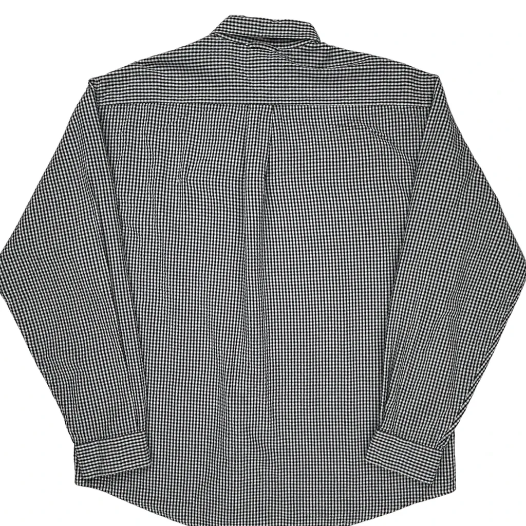 Tommy Hilfiger Checked Shirt - Large Black & White Cotton - Image 7