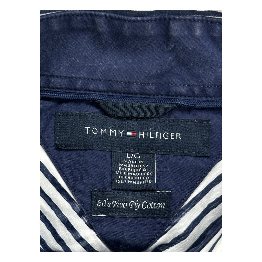Tommy Hilfiger Striped Shirt - Large Black & White Cotton - Image 2