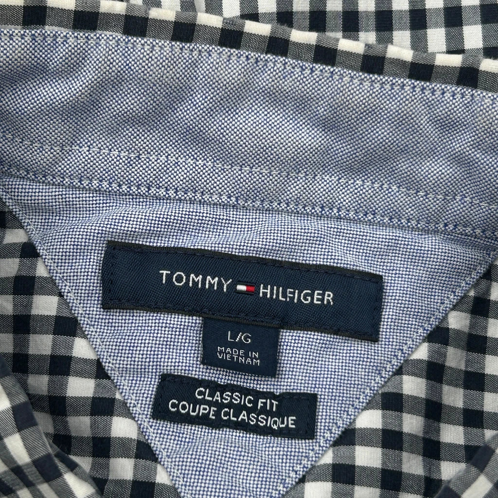 Tommy Hilfiger Checked Shirt - Large Black & White Cotton - Image 3