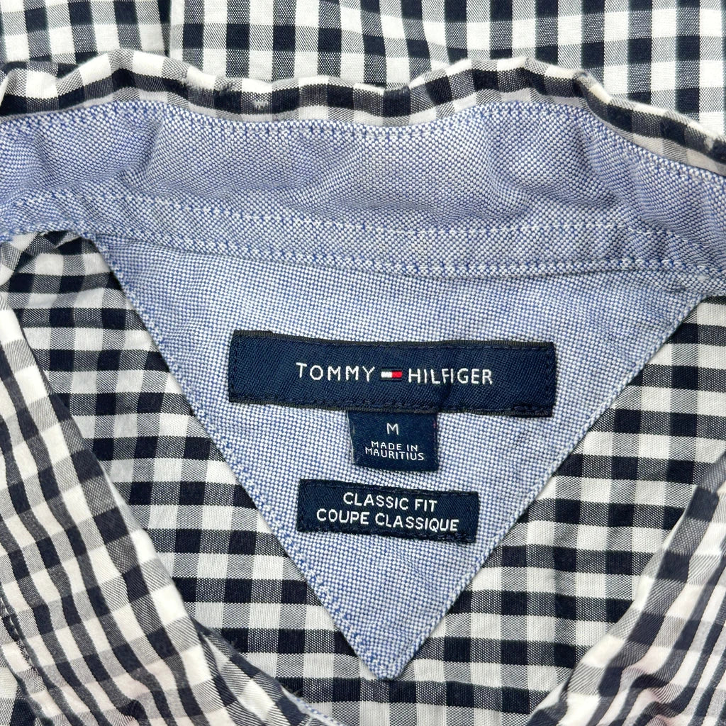 Tommy Hilfiger Checked Shirt - Medium Black & White Cotton - Image 3