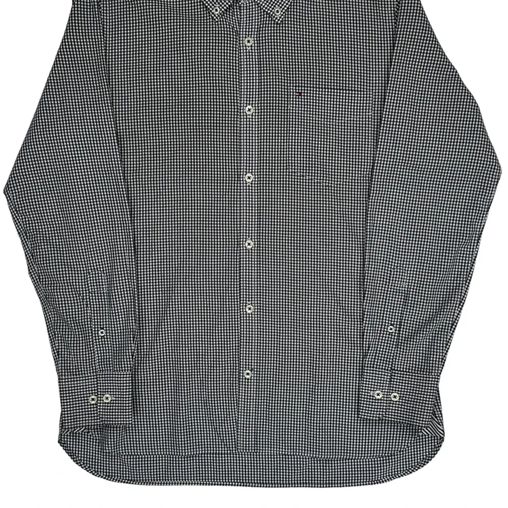 Tommy Hilfiger Checked Shirt - Medium Black & White Cotton - Image 4