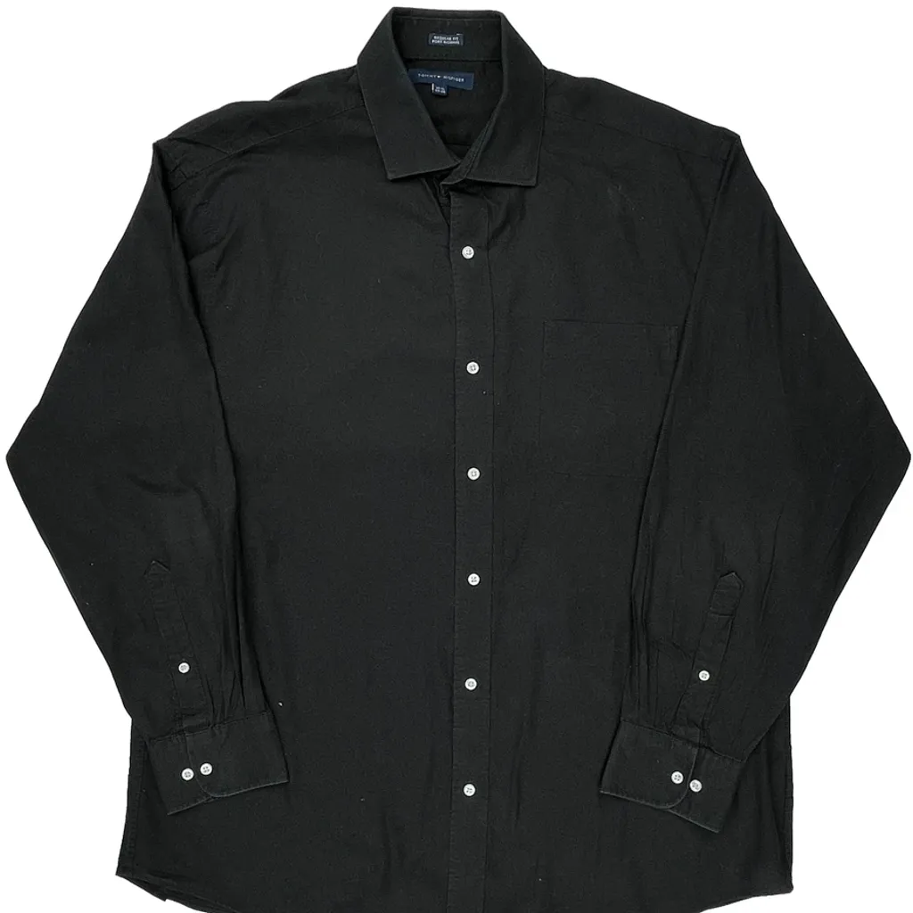 Tommy Hilfiger Shirt - XL Black Cotton - Image 4