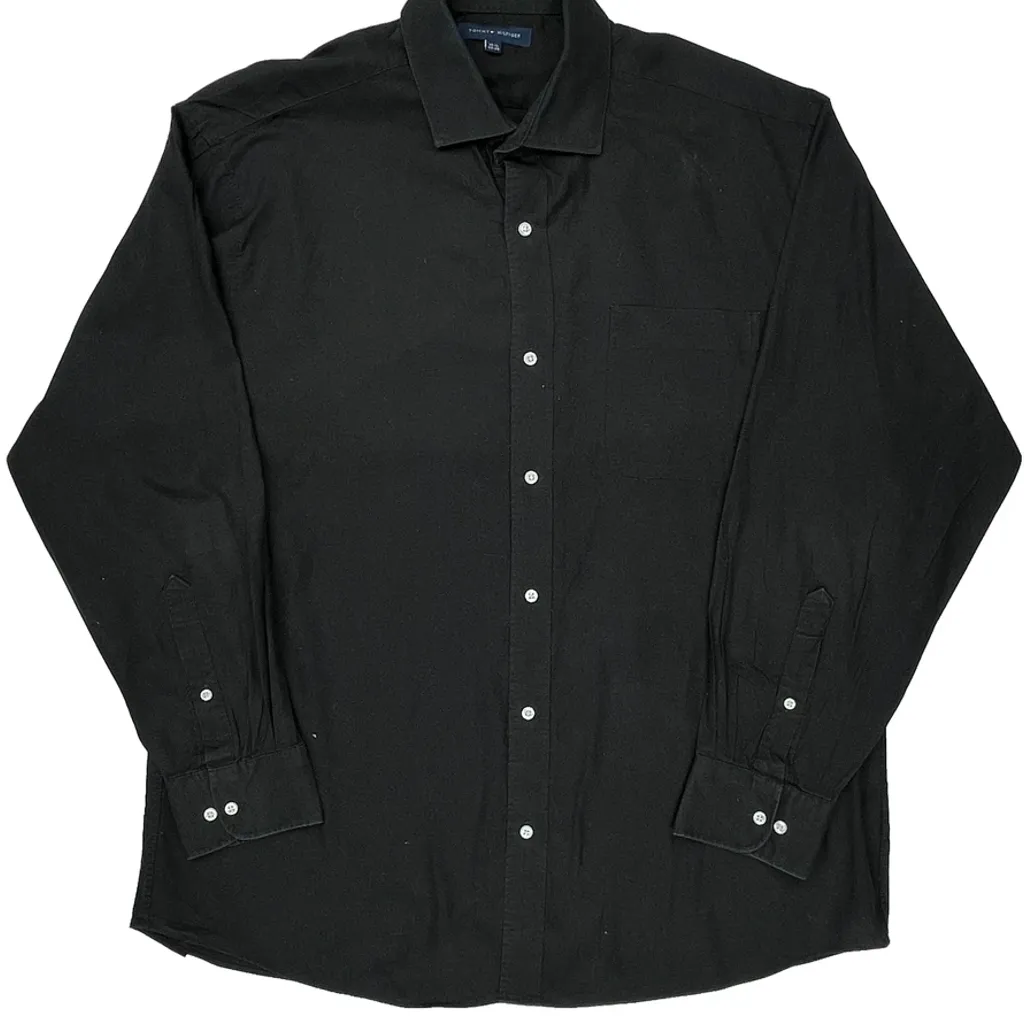 Tommy Hilfiger Shirt - XL Black Cotton - Image 5