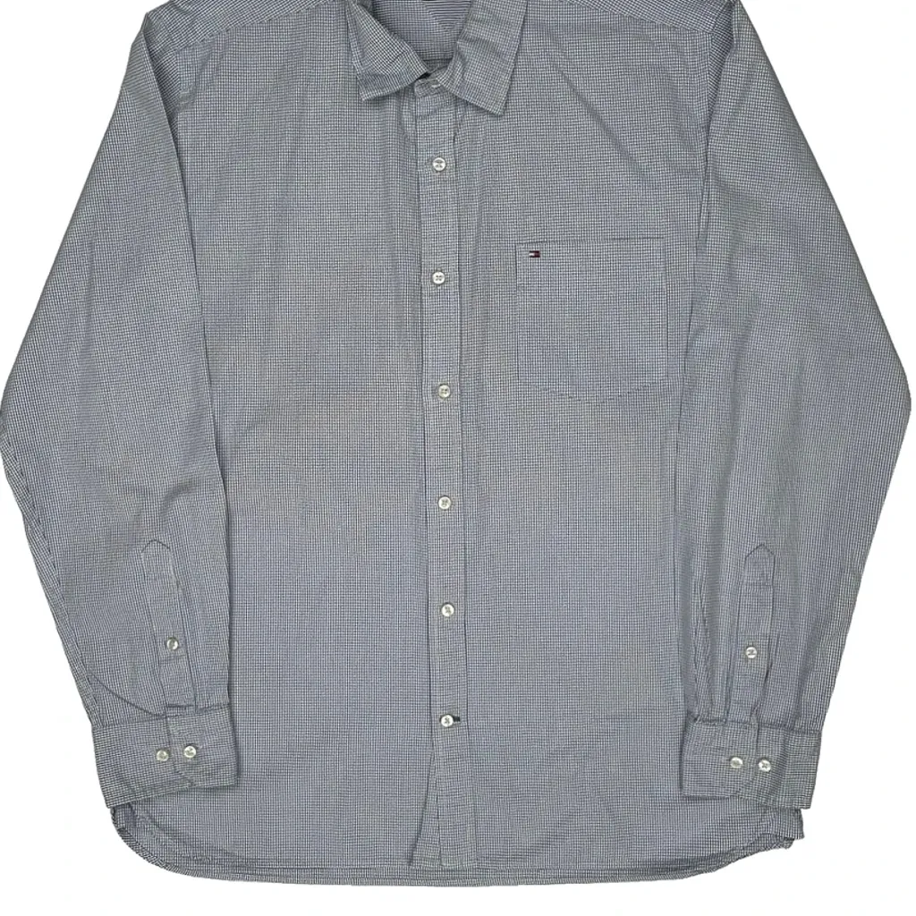 Tommy Hilfiger Shirt - Large Blue Cotton - Image 5