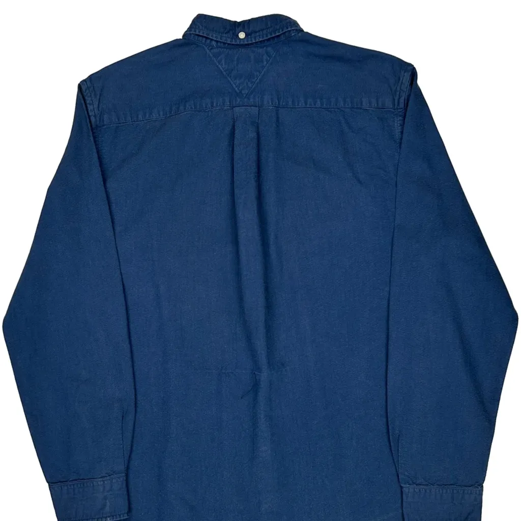 Tommy Hilfiger Shirt - Large Blue Cotton - Image 6