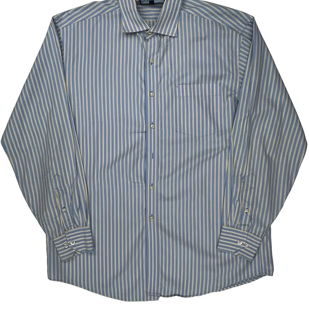 Tommy Hilfiger Striped Shirt - Large Blue Cotton - Image 5