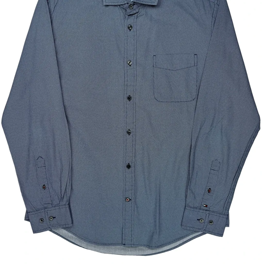 Tommy Hilfiger Shirt - Large Blue Cotton - Image 4