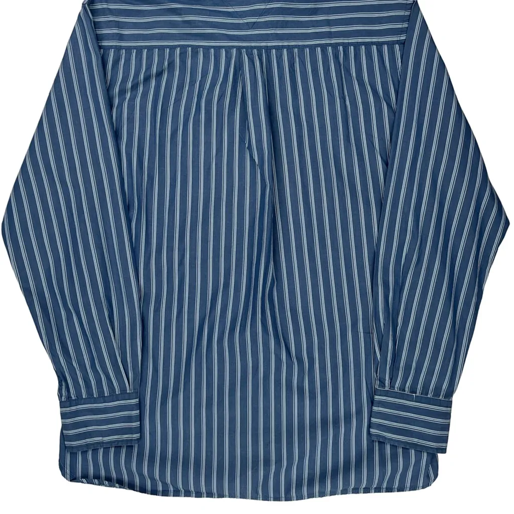 Tommy Hilfiger Striped Shirt - Large Blue Cotton - Image 7