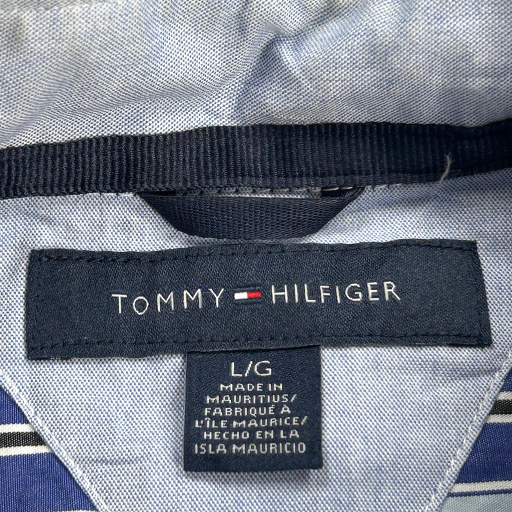 Tommy Hilfiger Striped Shirt - Large Blue Cotton - Image 3