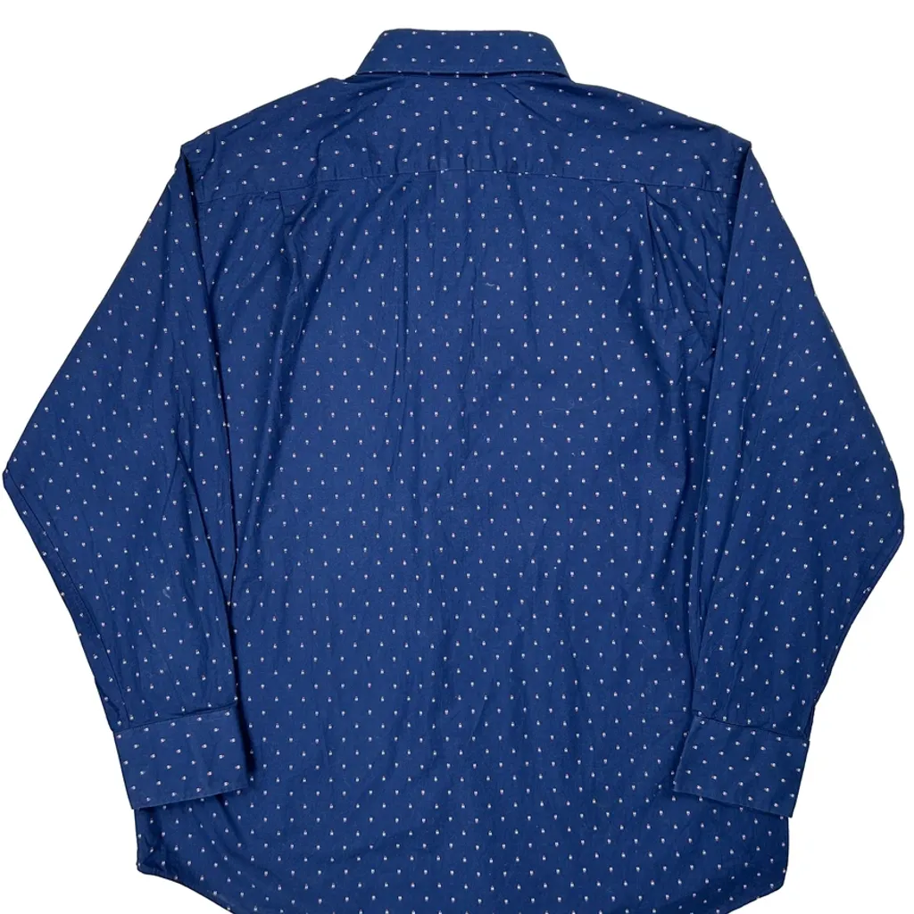 Tommy Hilfiger Polka Dot Shirt - Large Blue Cotton - Image 6