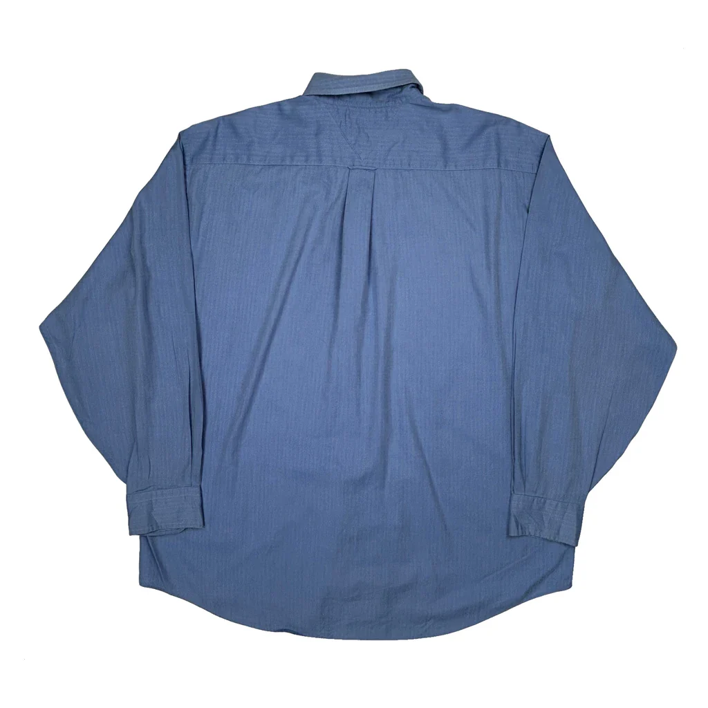 Tommy Hilfiger Shirt - Large Blue Cotton - Image 2