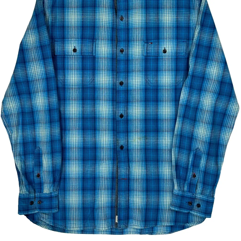 Tommy Hilfiger Checked Shirt - Large Blue Cotton - Image 4