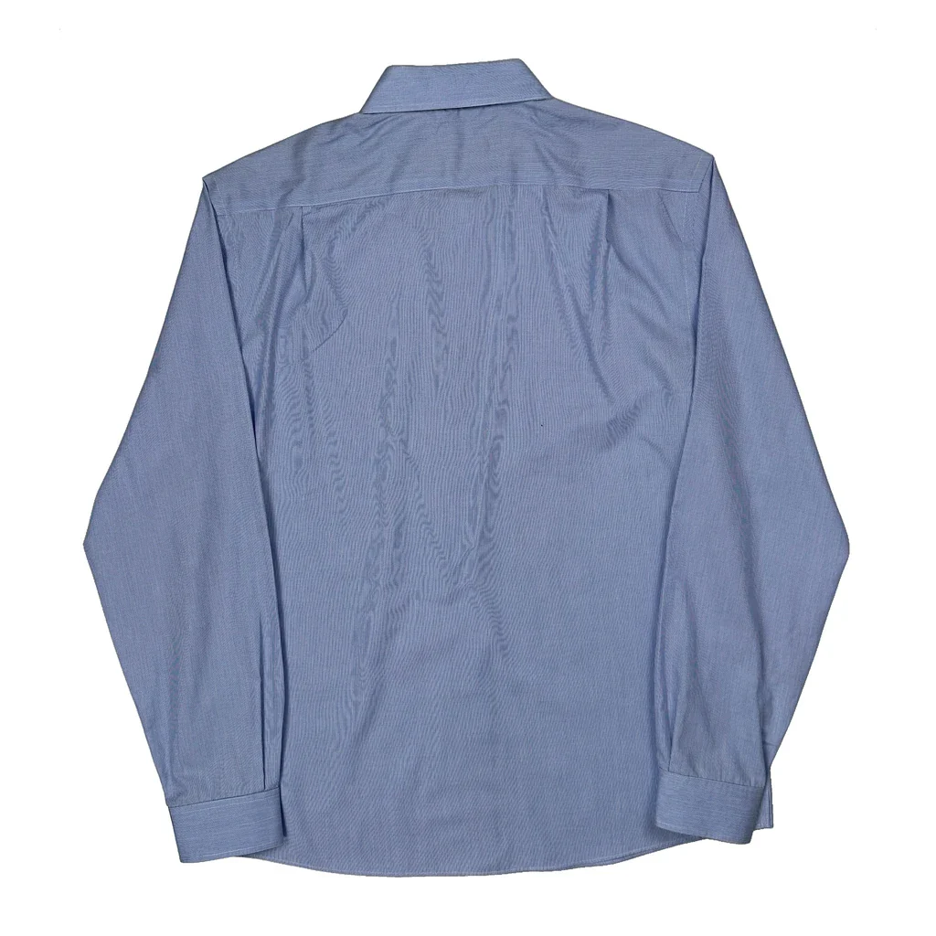 Tommy Hilfiger Slim Fit Shirt - Large Blue Cotton - Image 2