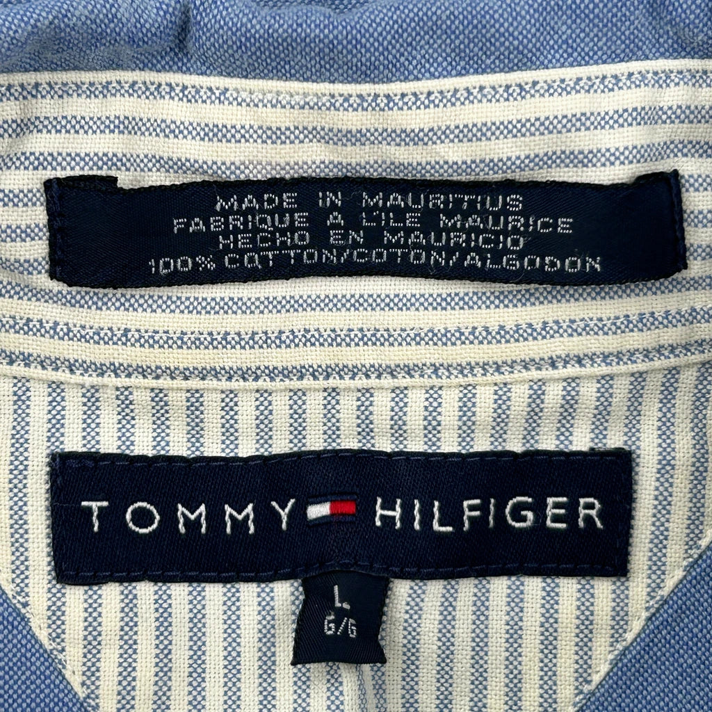 Tommy Hilfiger Shirt - Large Blue Cotton - Image 3