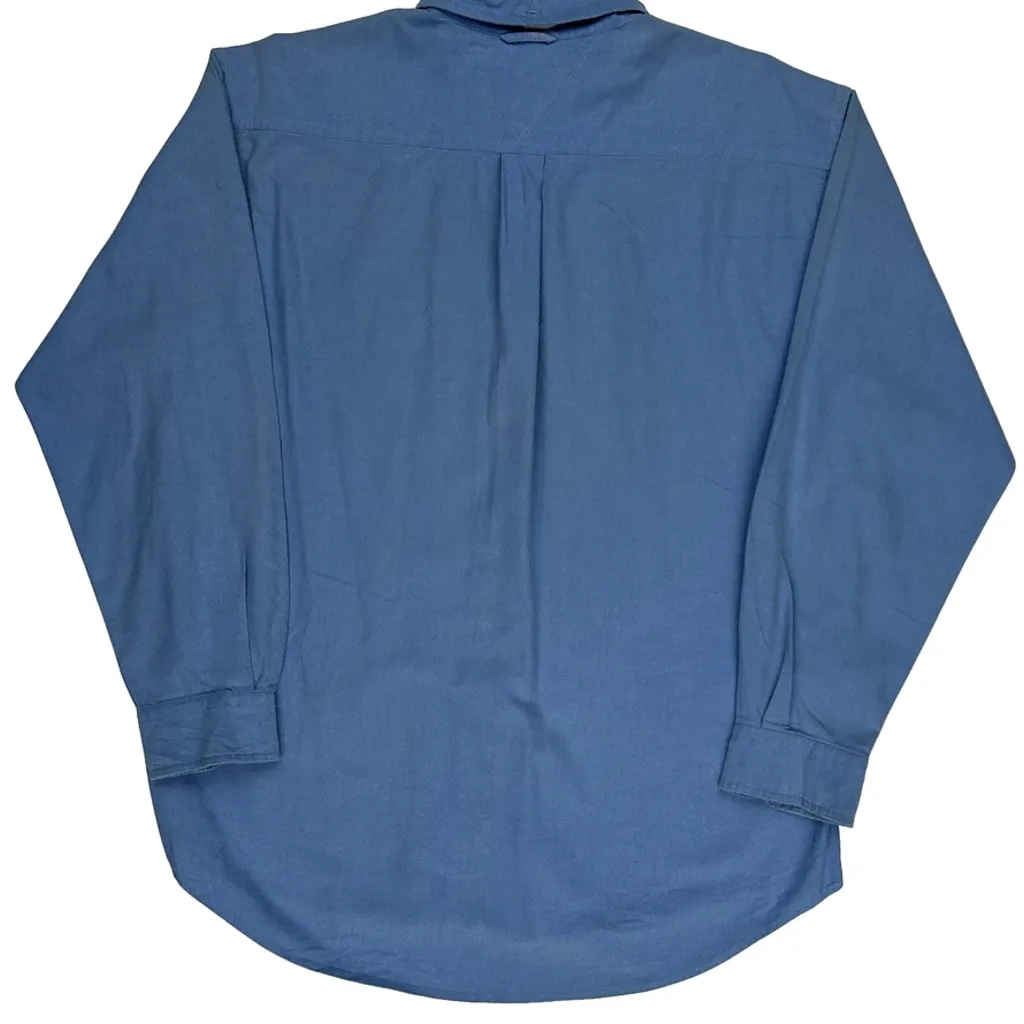 Tommy Hilfiger Shirt - Large Blue Cotton - Image 6
