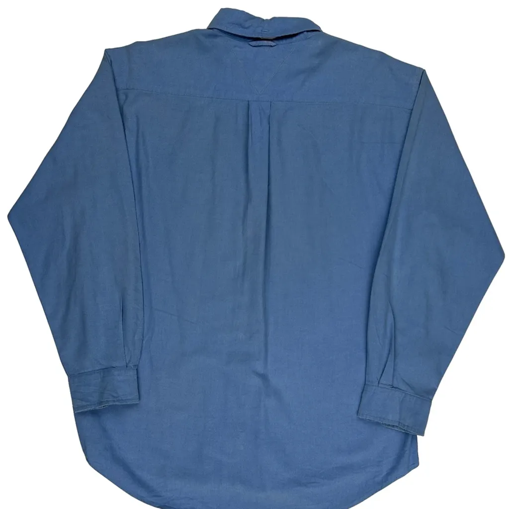 Tommy Hilfiger Shirt - Large Blue Cotton - Image 7