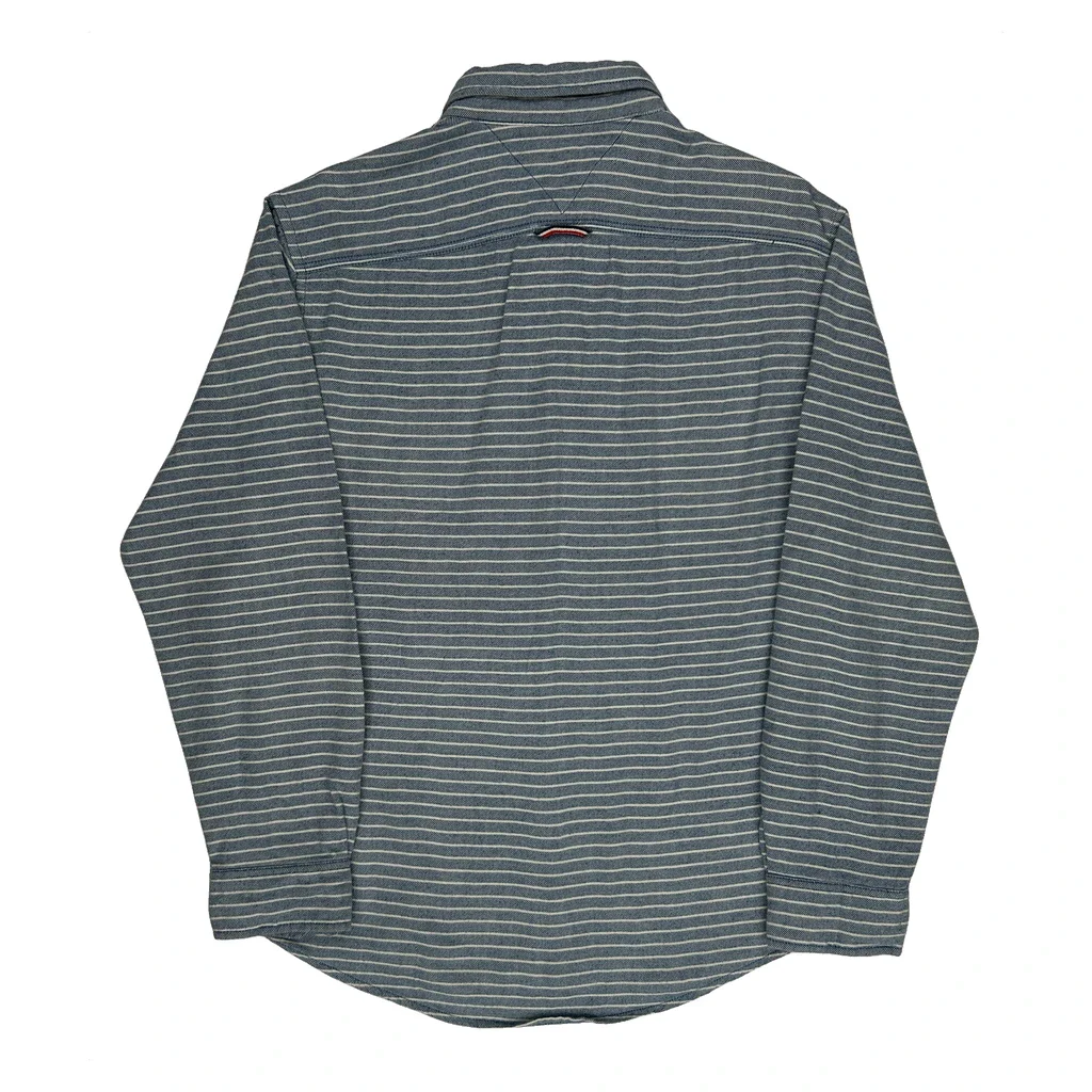 Tommy Hilfiger Striped Shirt - Large Blue Cotton - Image 2