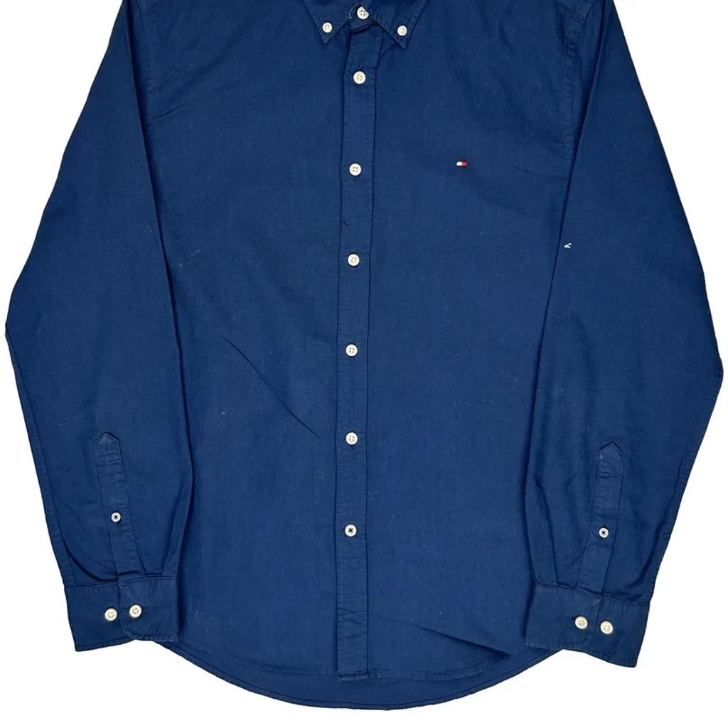 Tommy Hilfiger Shirt - Large Blue Cotton - Image 4