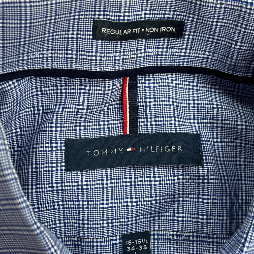 Tommy Hilfiger Checked Shirt - Large Blue Cotton - Image 3