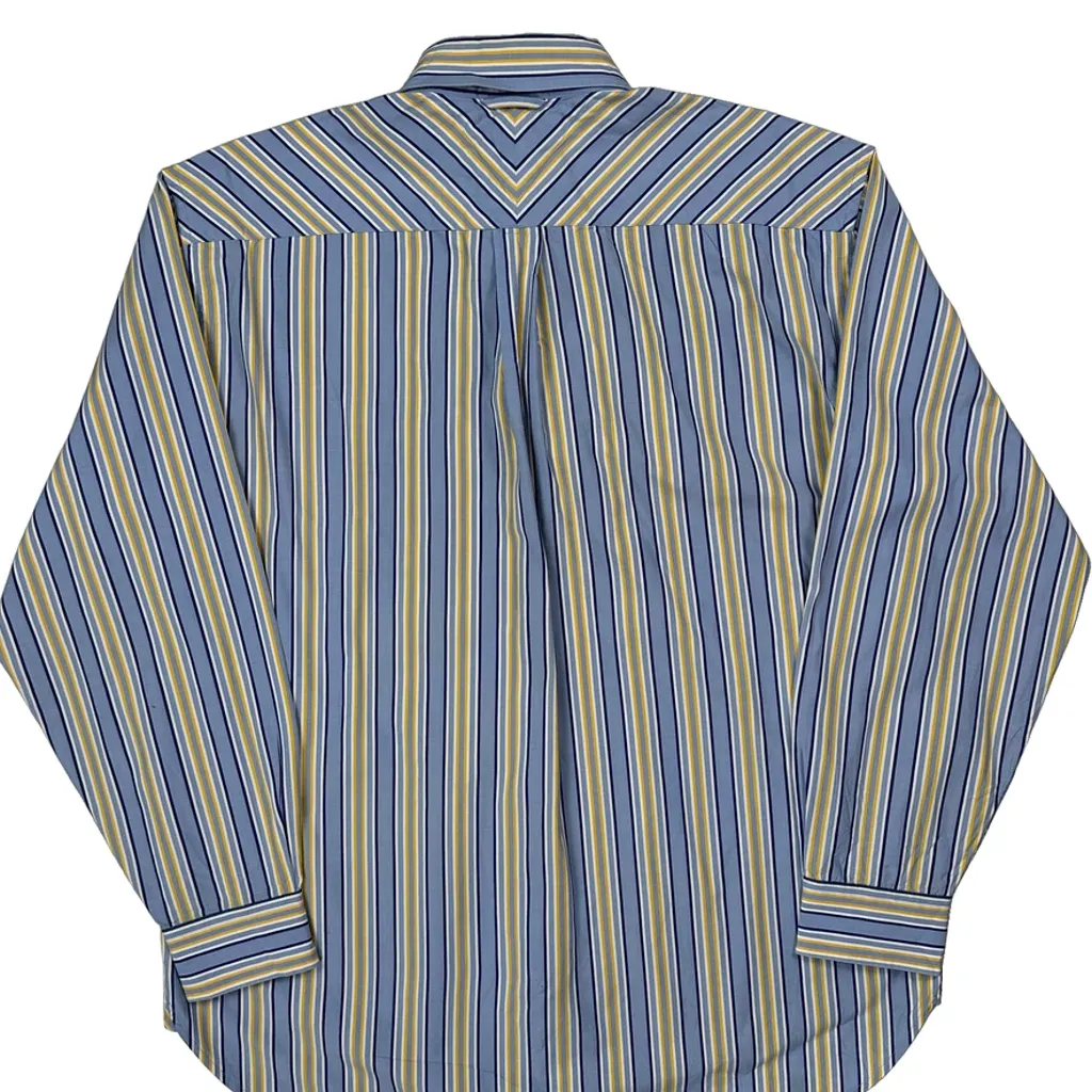 Tommy Hilfiger Striped Shirt - Large Blue Cotton - Image 7