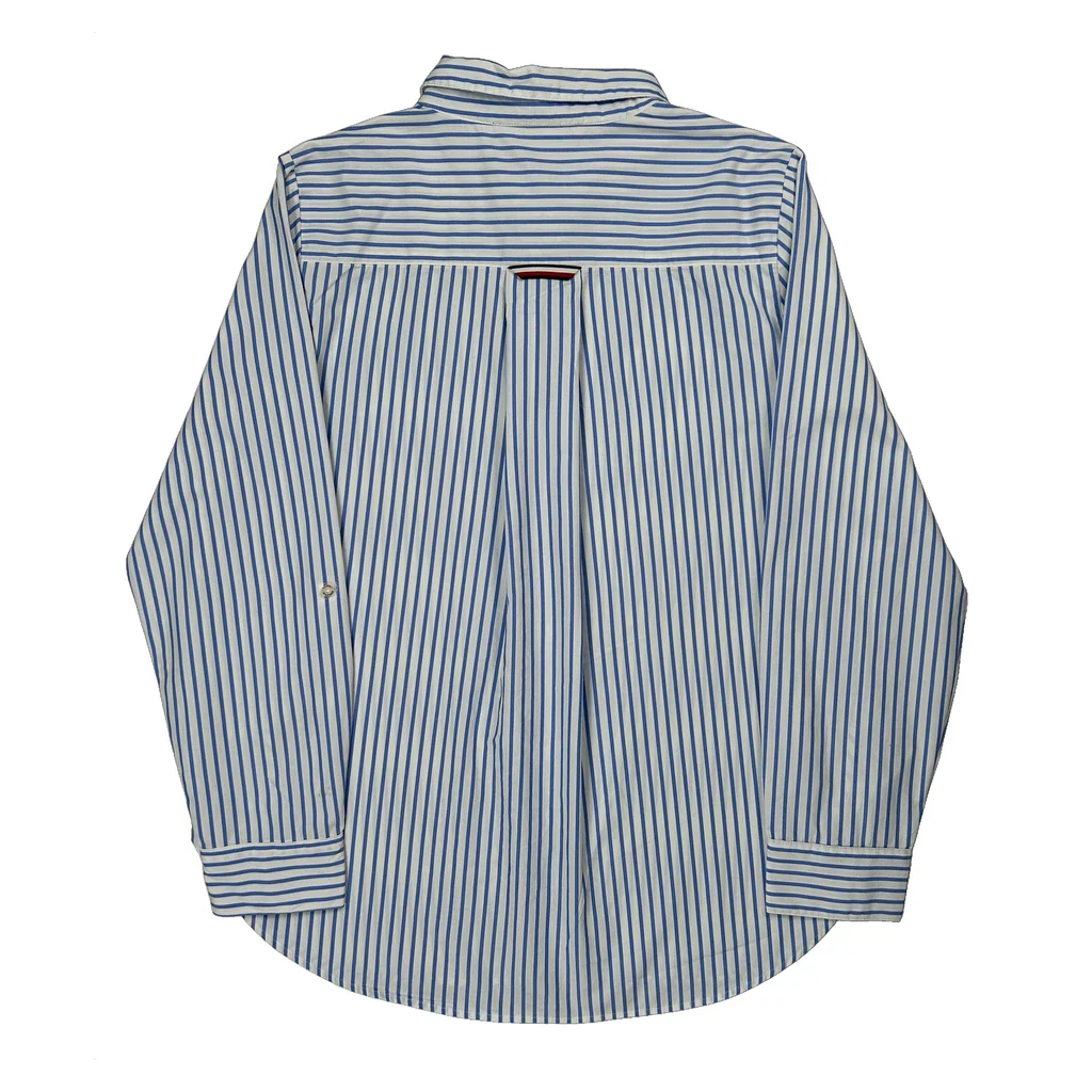 Tommy Hilfiger Striped Shirt - Large Blue Cotton - Image 2