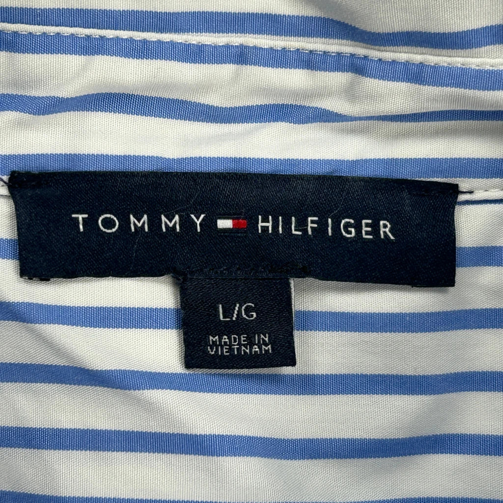 Tommy Hilfiger Striped Shirt - Large Blue Cotton - Image 3