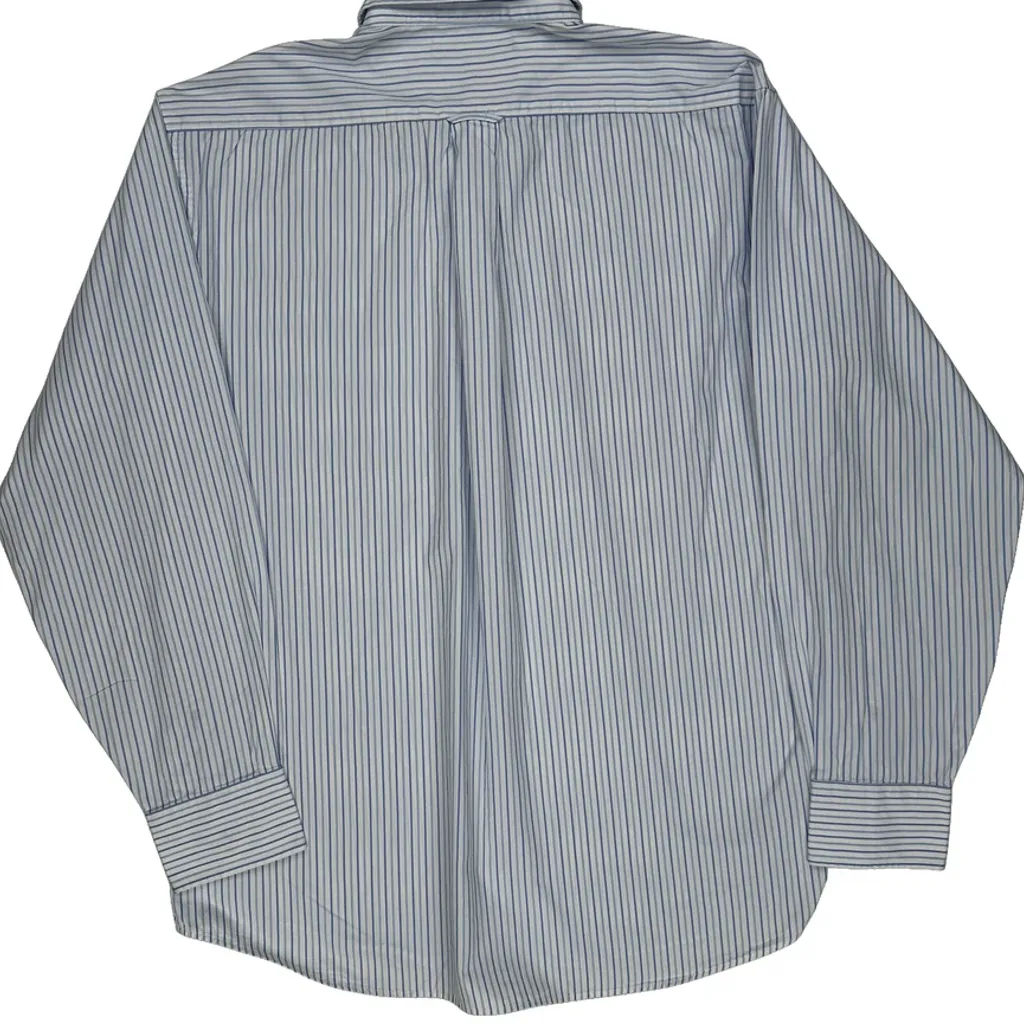 Tommy Hilfiger Striped Shirt - Large Blue Cotton - Image 7