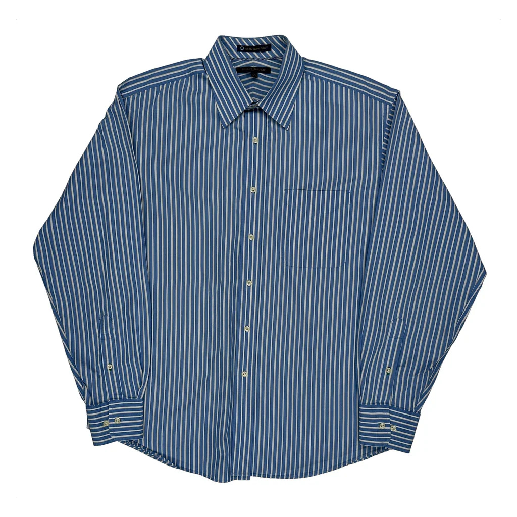 Tommy Hilfiger Striped Shirt - Large Blue Cotton