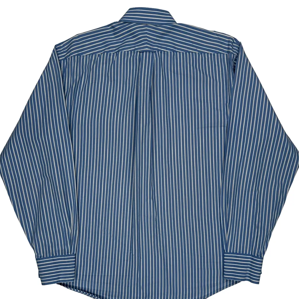 Tommy Hilfiger Striped Shirt - Large Blue Cotton - Image 7