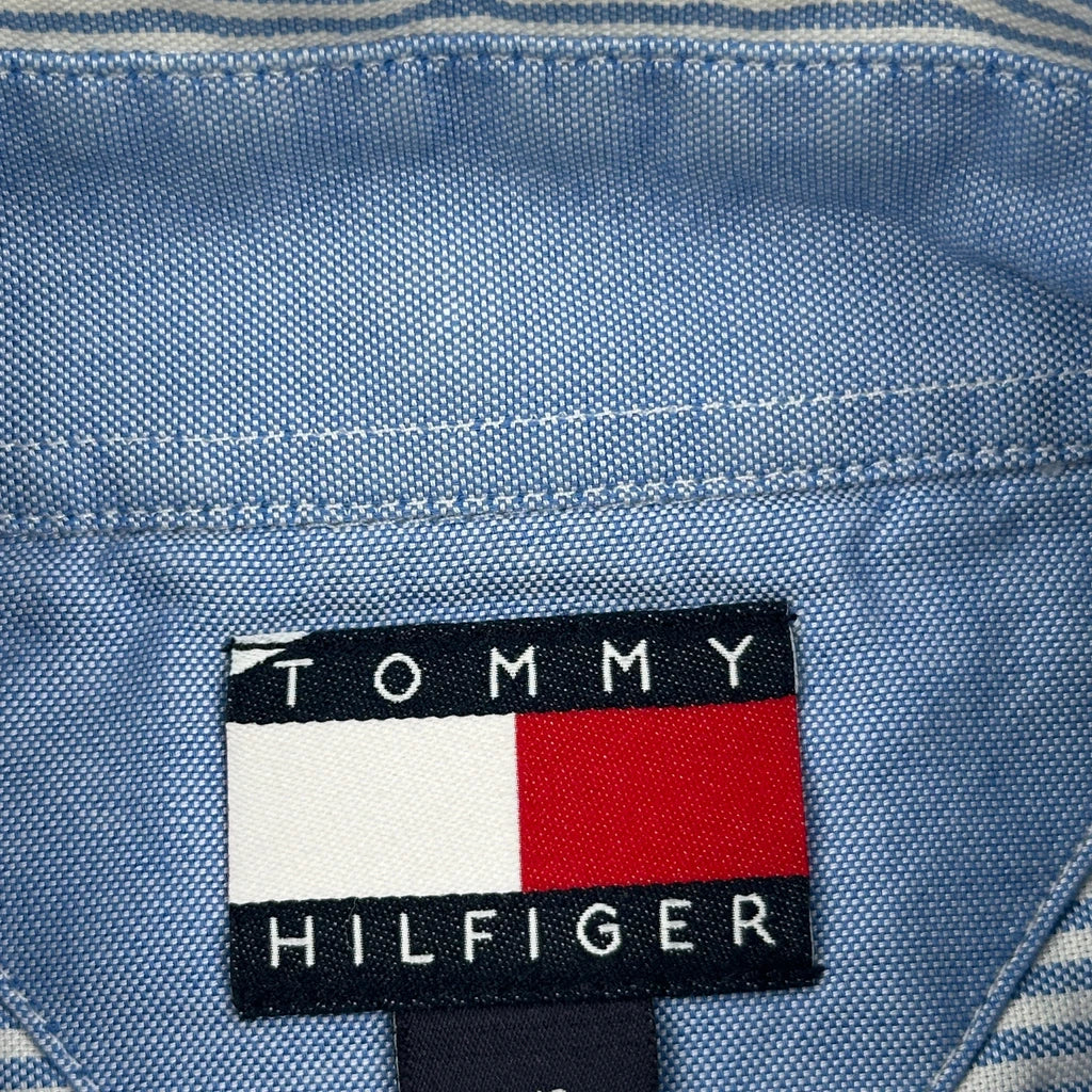 Tommy Hilfiger Striped Shirt - Large Blue Cotton - Image 3