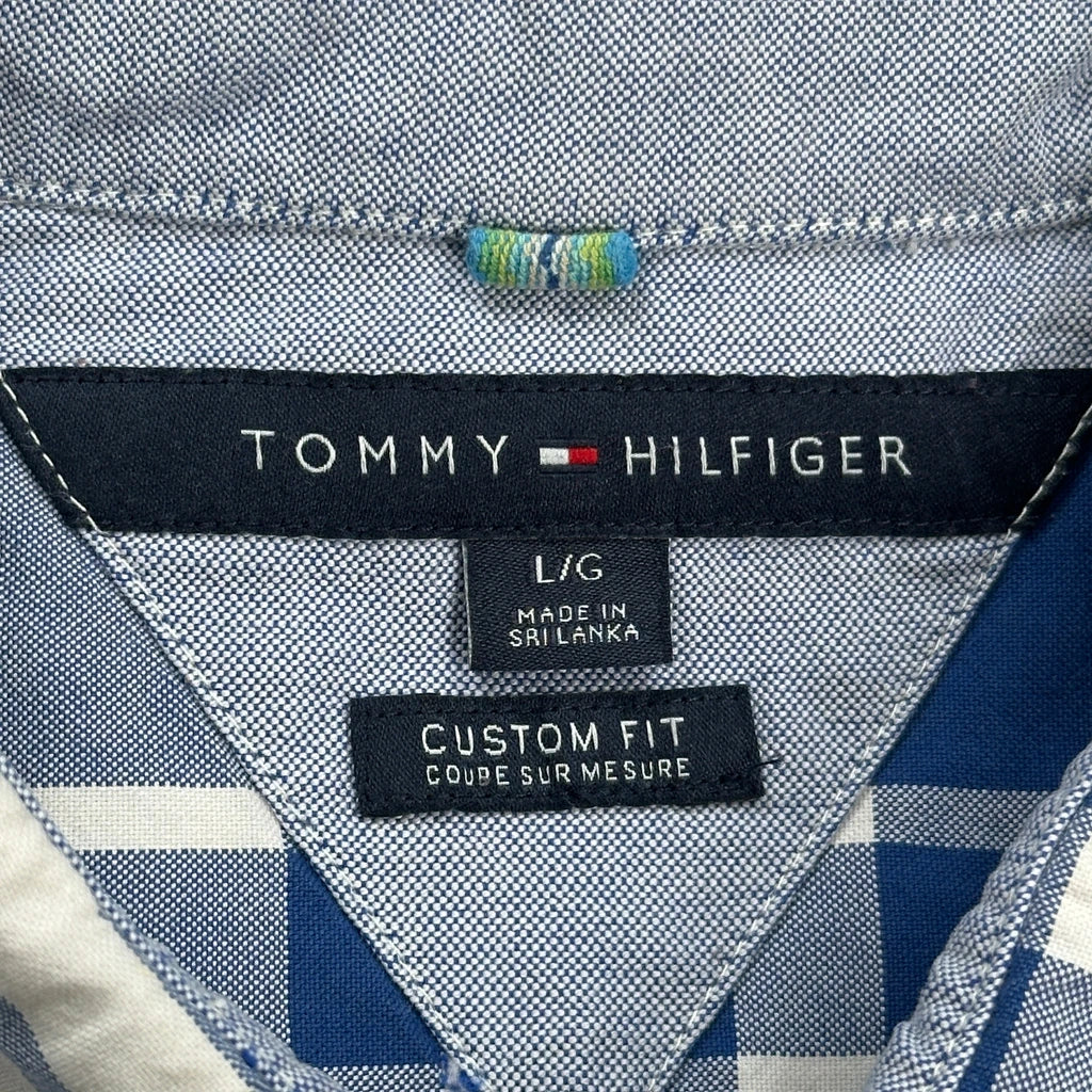 Tommy Hilfiger Checked Shirt - Large Blue Cotton - Image 3