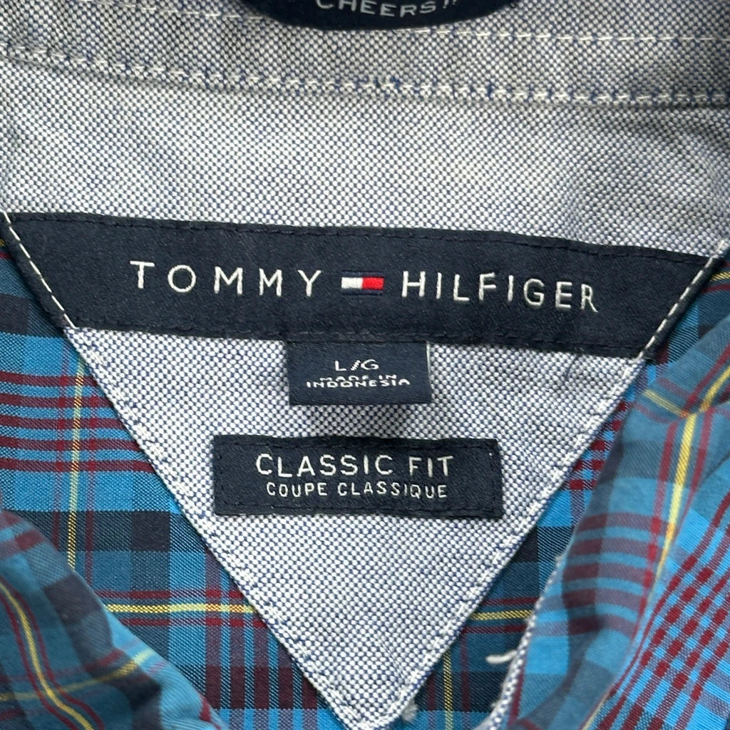 Tommy Hilfiger Checked Shirt - Large Blue Cotton - Image 3