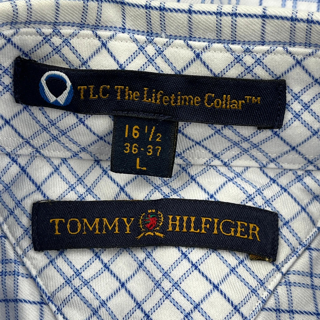 Tommy Hilfiger Checked Shirt - Large Blue Cotton - Image 3