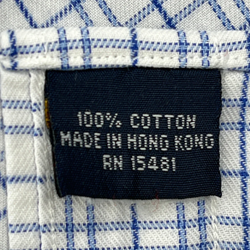 Tommy Hilfiger Checked Shirt - Large Blue Cotton - Image 4
