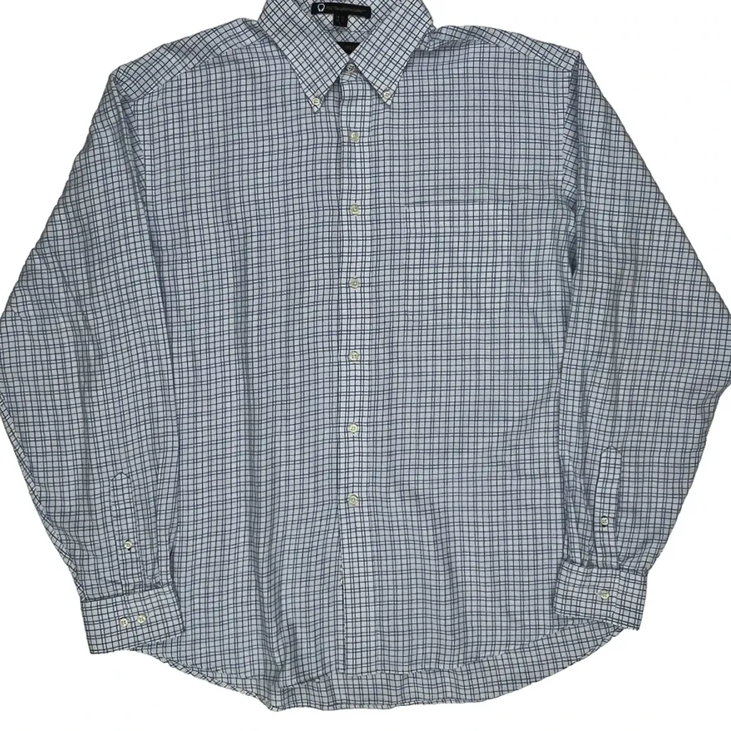 Tommy Hilfiger Checked Shirt - Large Blue Cotton - Image 7