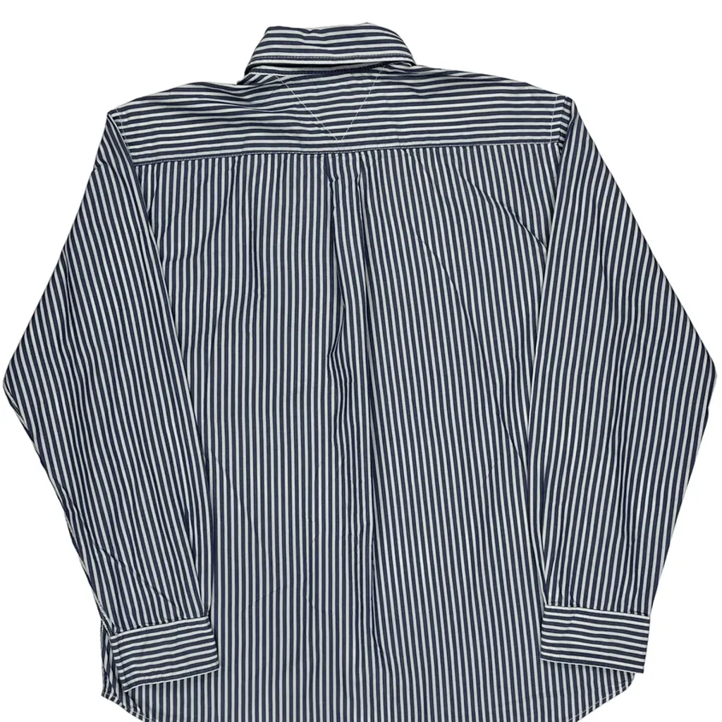 Tommy Hilfiger Striped Shirt - Large Blue Cotton - Image 7
