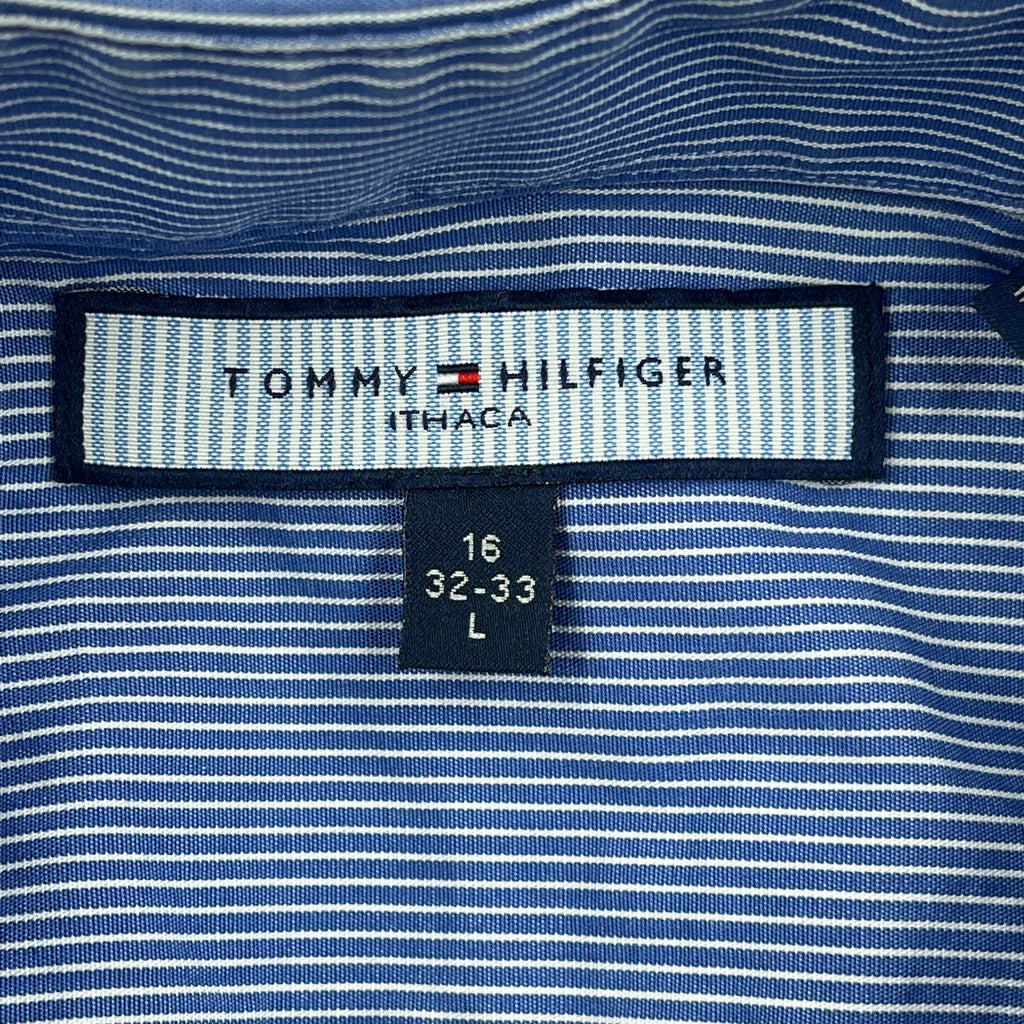 Tommy Hilfiger Striped Shirt - Large Blue Cotton - Image 3