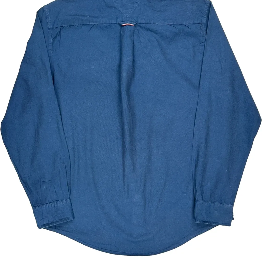 Tommy Hilfiger Shirt - Large Blue Cotton - Image 7