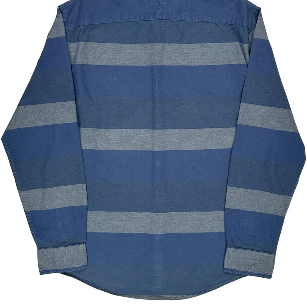 Tommy Hilfiger Striped Shirt - Large Blue Cotton - Image 6