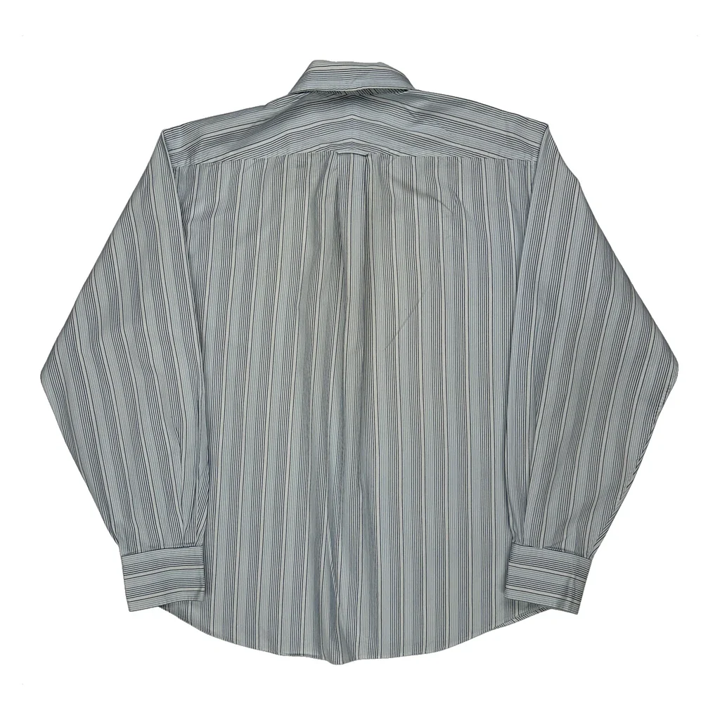 Tommy Hilfiger Striped Shirt - Large Blue Cotton - Image 2