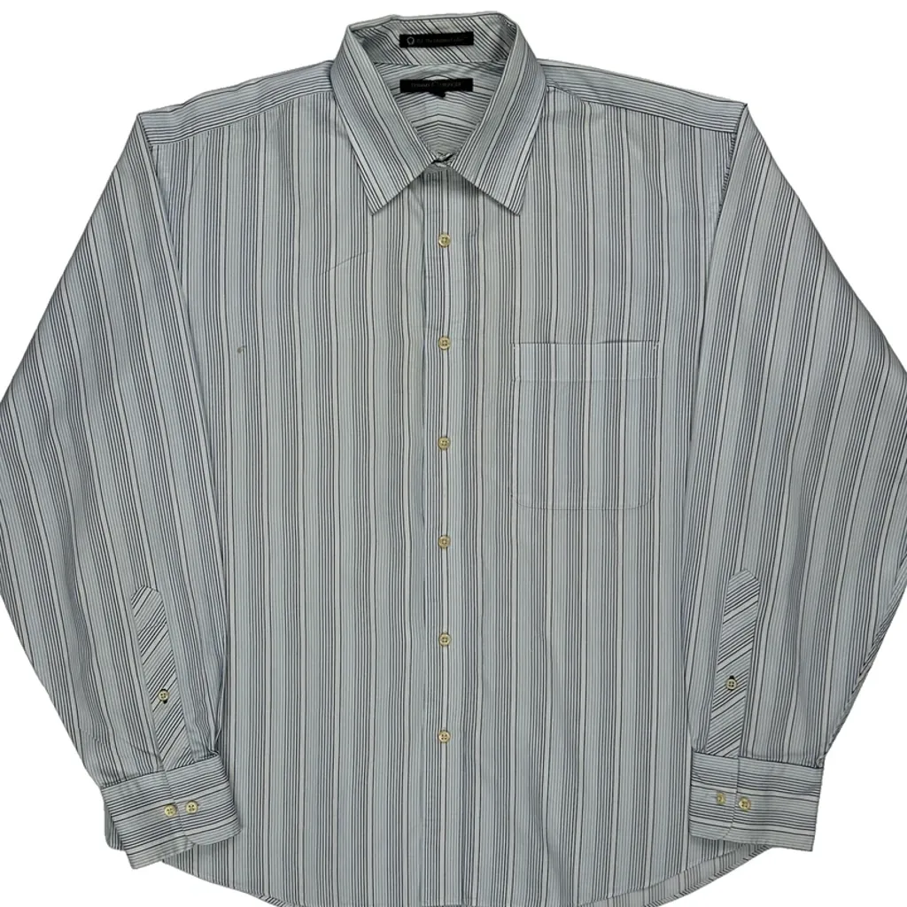 Tommy Hilfiger Striped Shirt - Large Blue Cotton - Image 6