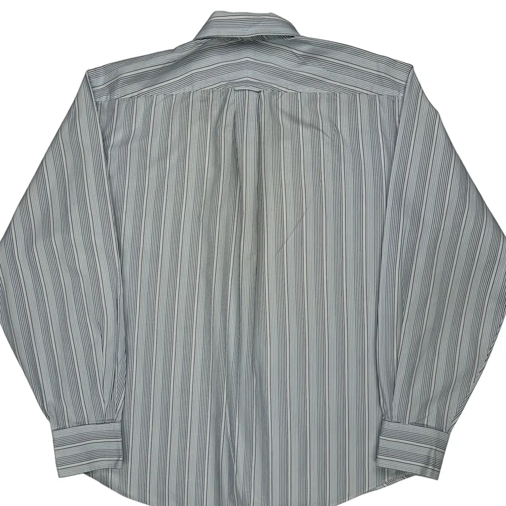 Tommy Hilfiger Striped Shirt - Large Blue Cotton - Image 7