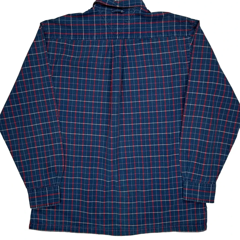Tommy Hilfiger Checked Shirt - Medium Blue Cotton - Image 6