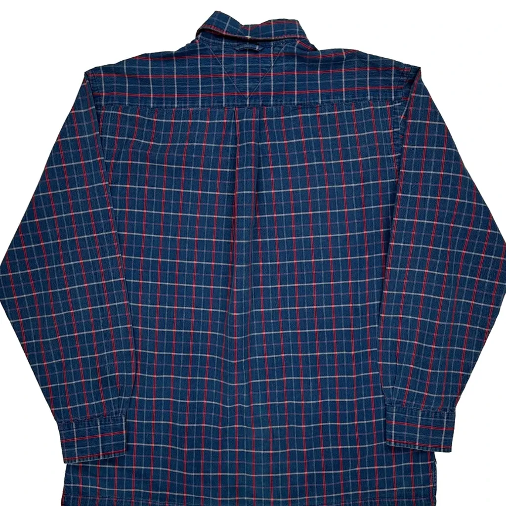 Tommy Hilfiger Checked Shirt - Medium Blue Cotton - Image 7