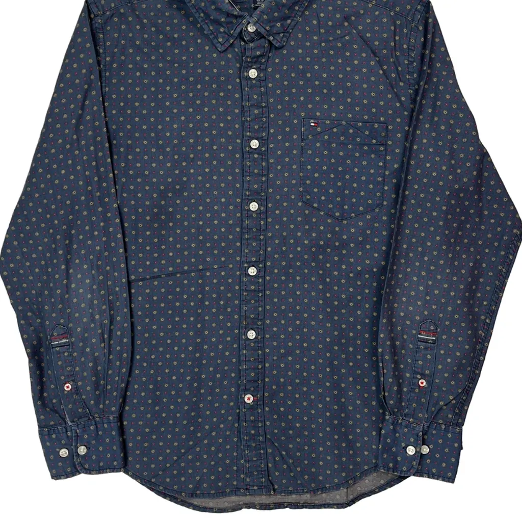 Tommy Hilfiger Shirt - Medium Blue Cotton - Image 5