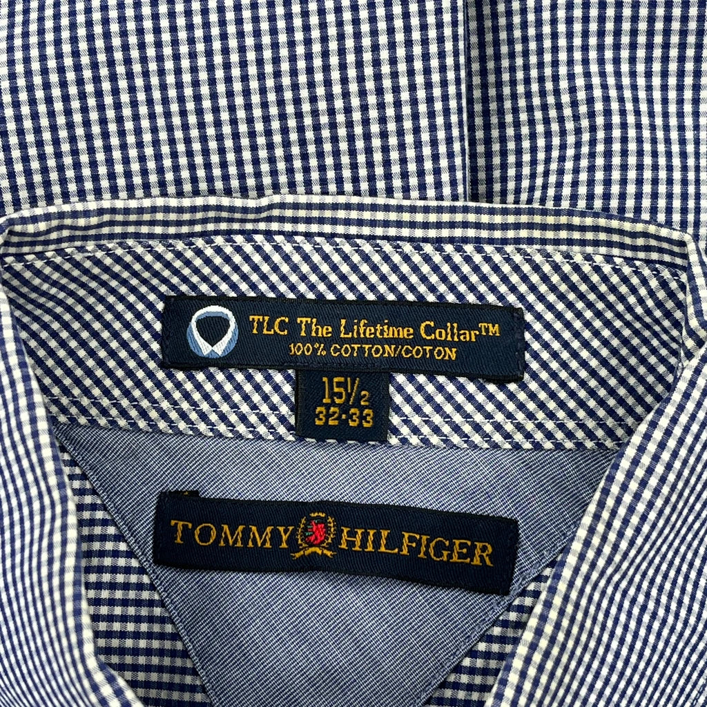 Tommy Hilfiger Checked Shirt - Medium Blue Cotton - Image 3